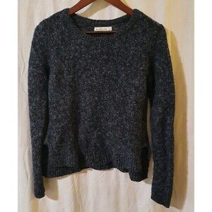 Abercrombie & Fitch Y2K Large Blue Heathered Crew Neck Pullover Sweater